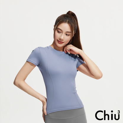 【TBa05】瑜珈跑步健身緊身運動速乾顯瘦經典短袖上衣★Chiu3★